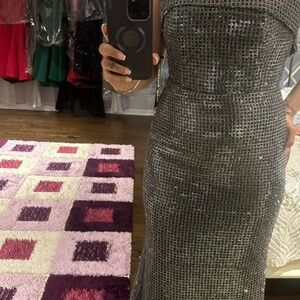 Elegant Silver Women's Wedding Dress